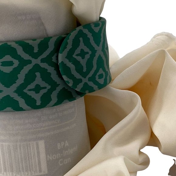 Watch Slap Band Green with White Hour Minute Second Hands Quartz Movement - Picture 5 of 14